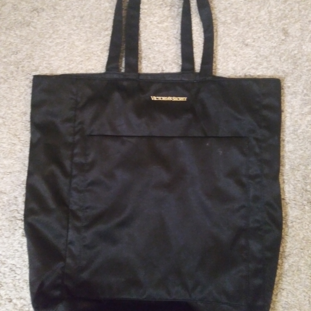 Victoria Secret black satin bag